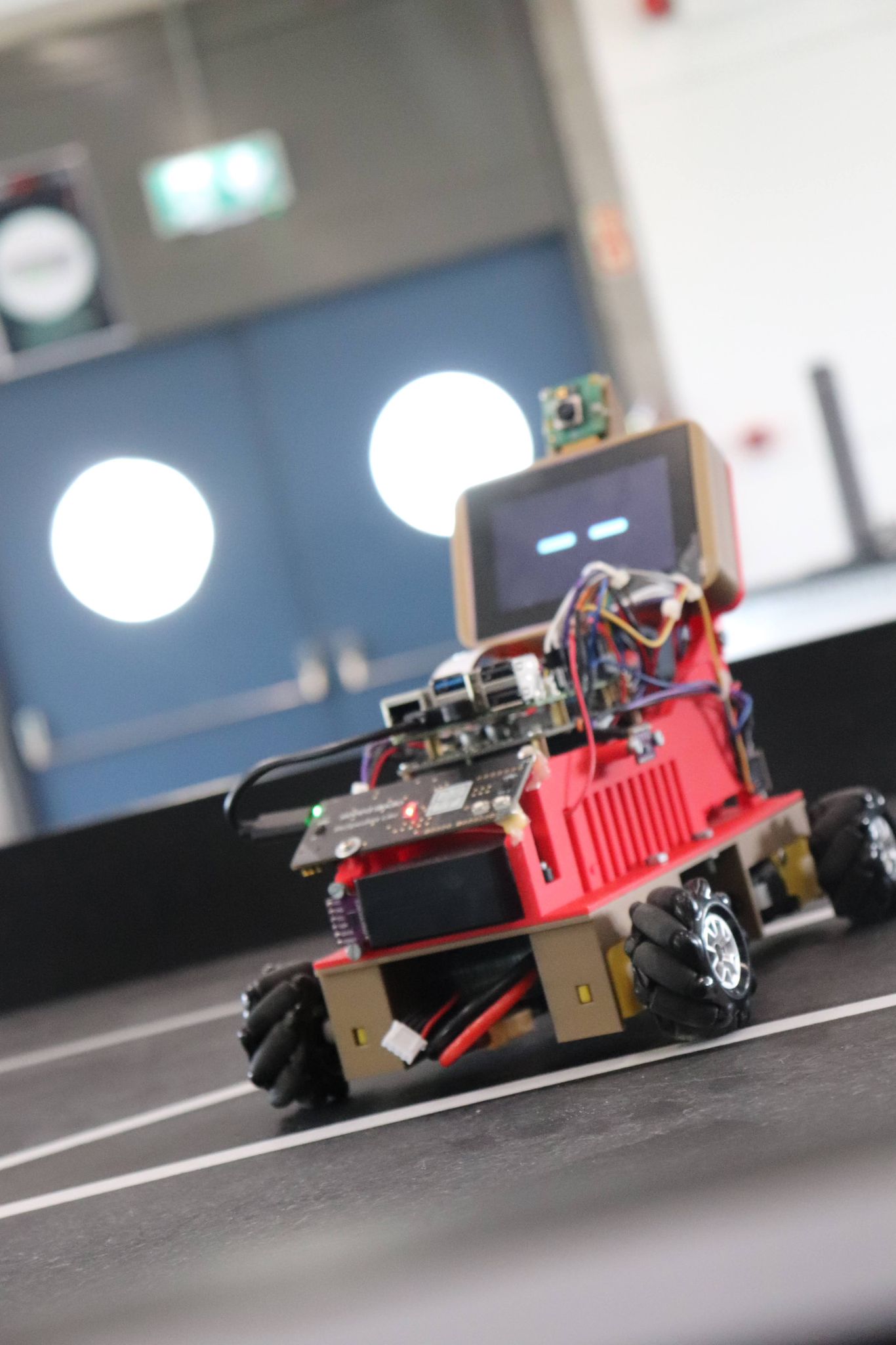 Jarvis robot on the demo arena