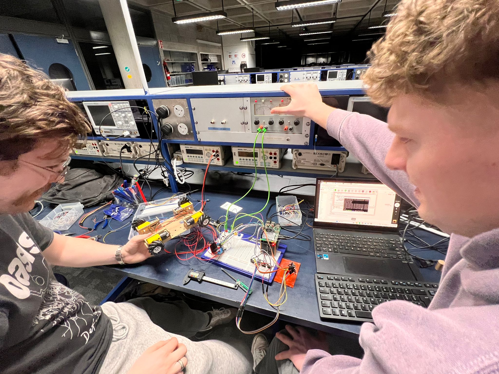 Debugging electronics with test equipment