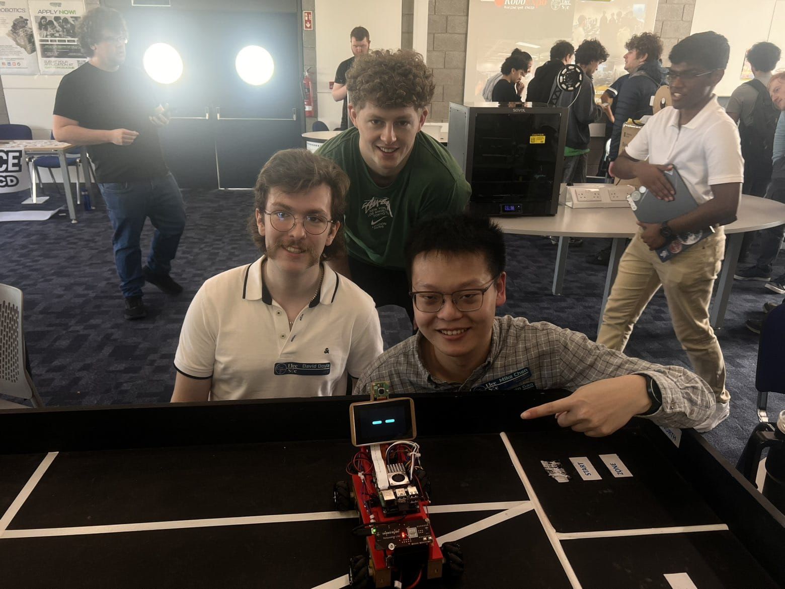 Team presenting Jarvis at the demo event