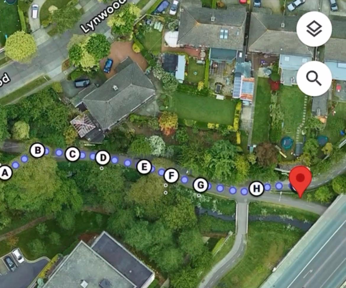 GPS tracker mounted on bicycle