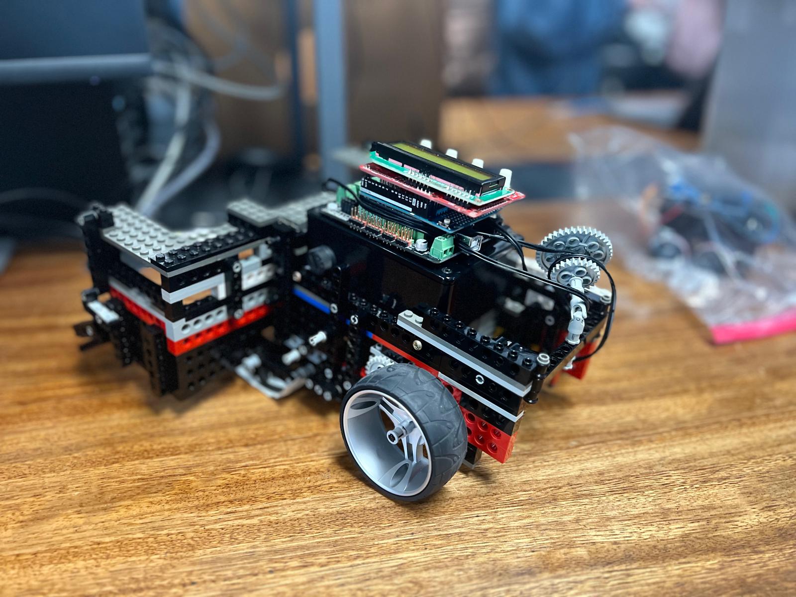 Ball-collection robot side view