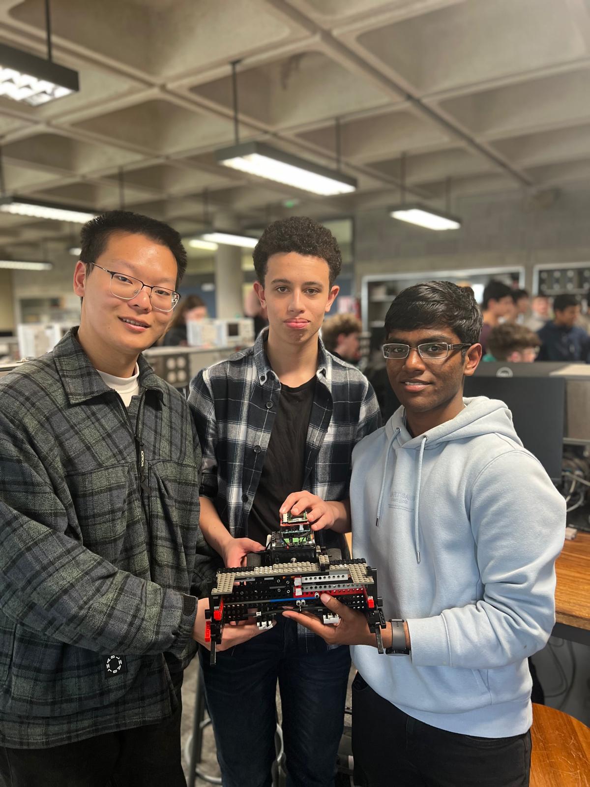 Team photo with the completed robot