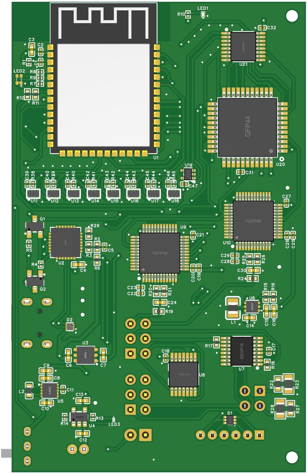 Wireless debugging tool PCB 1